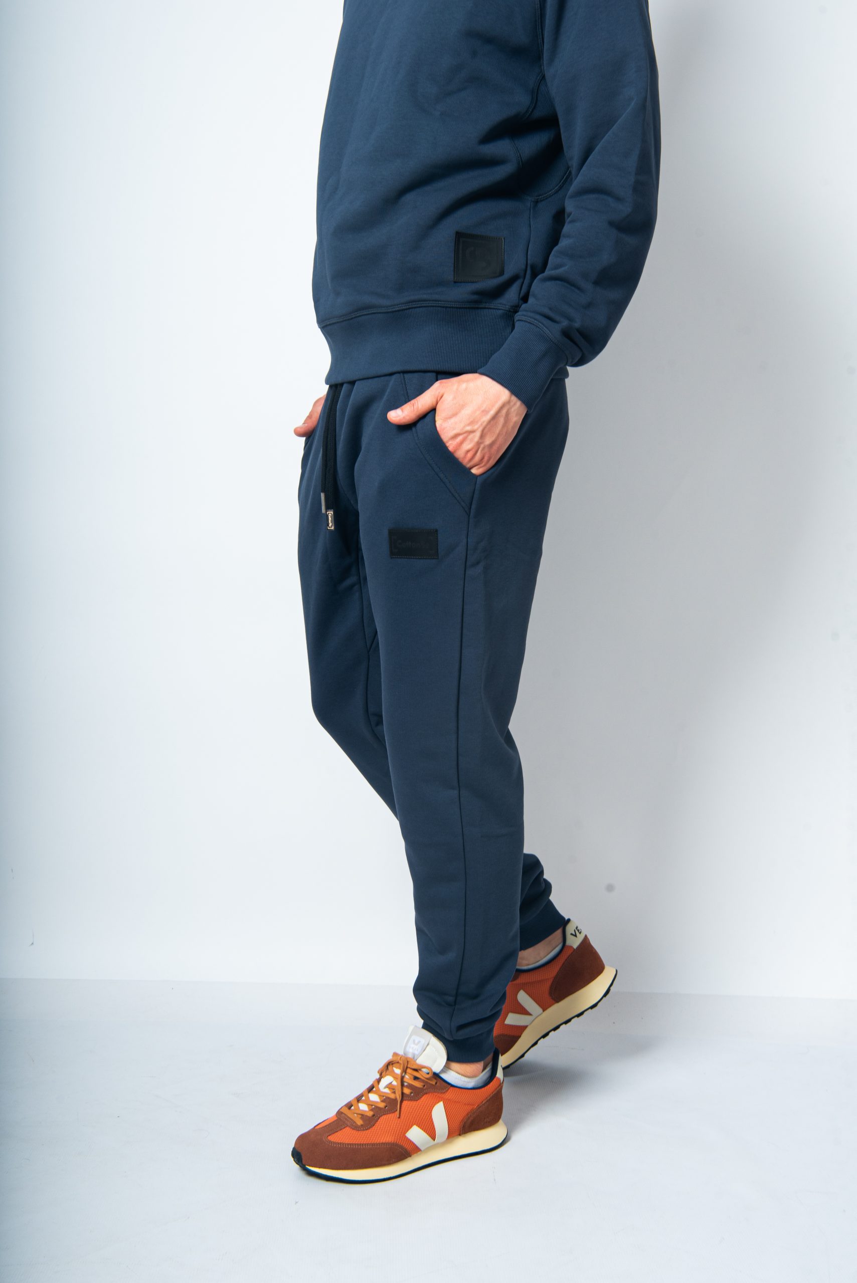 Spodnie dresowe – Granatowe (ze ściągaczem)
