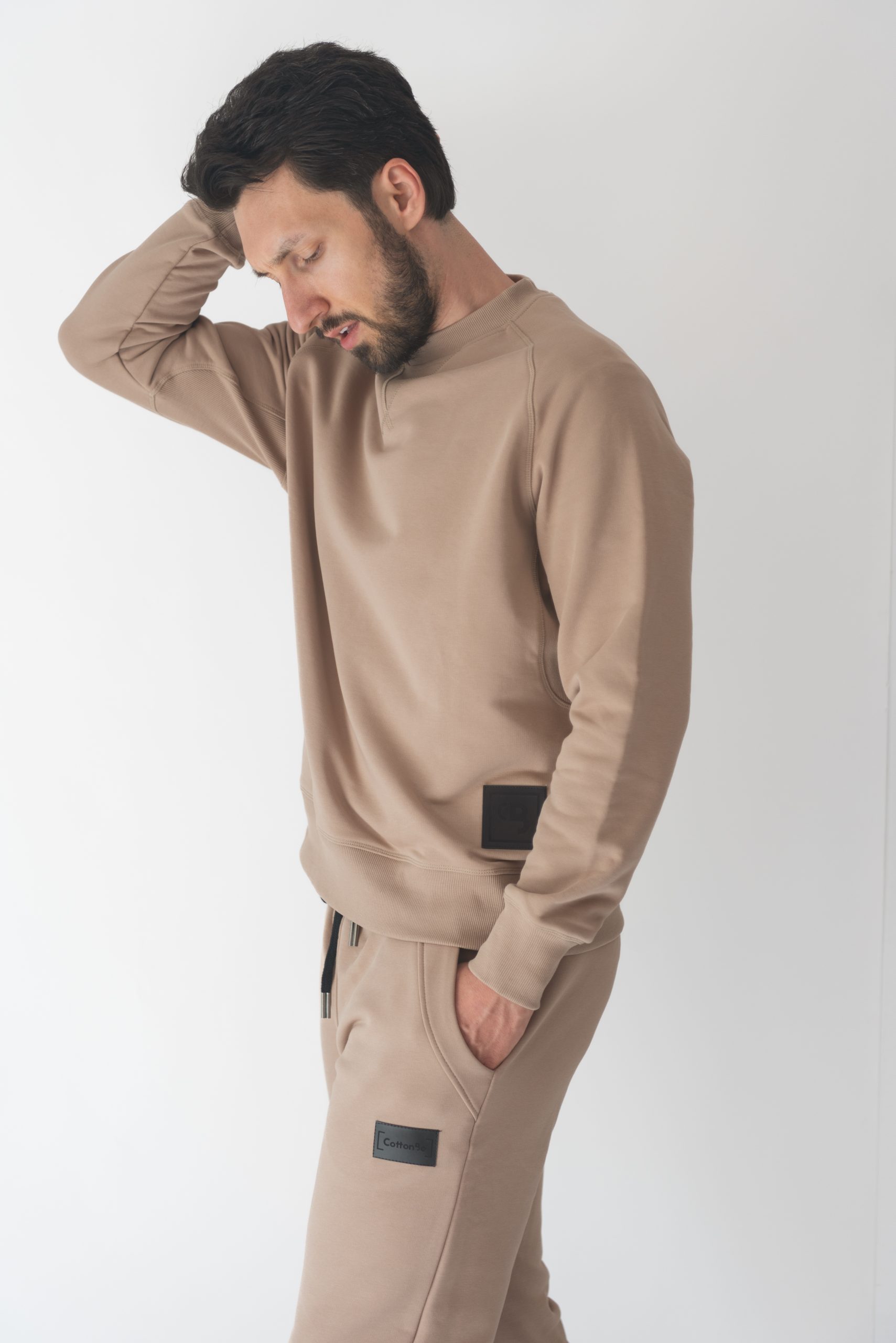 Bluza bez kaptura – Piaskowa - obrazek 2